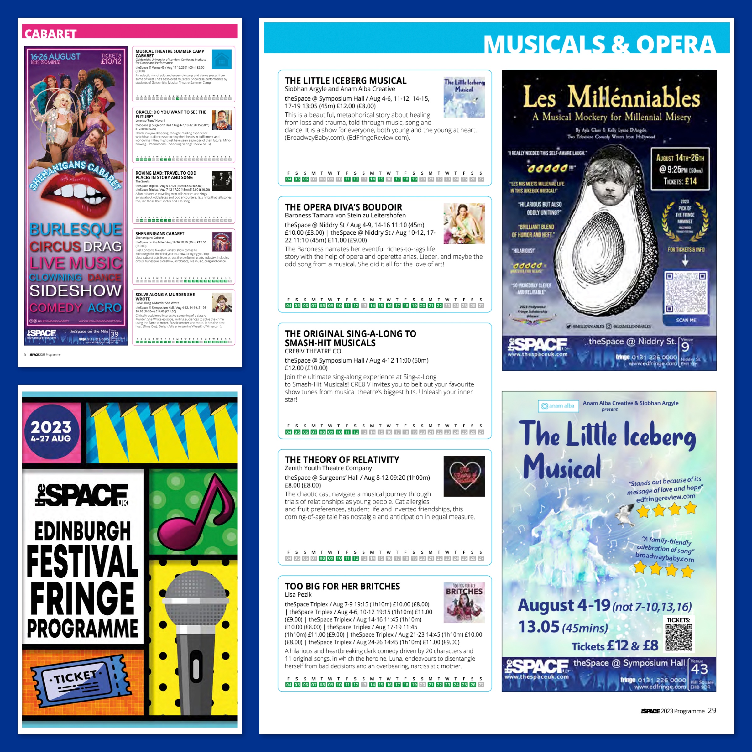 theSpaceUK Brochure Adverts (Quarter Page)