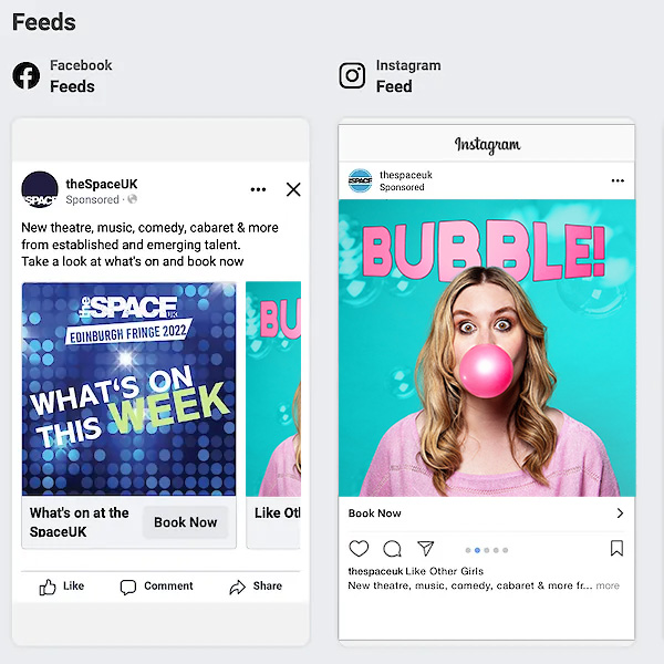 Facebook/Instagram Carousel Adverts
