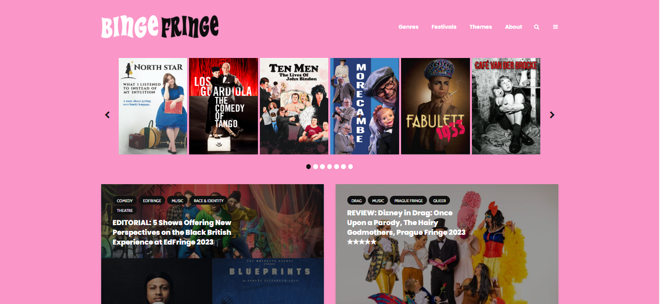 Binge Fringe Digital Adverts